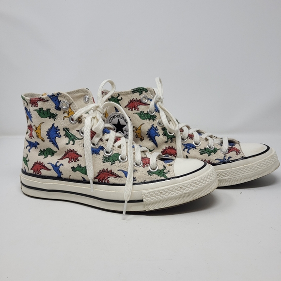 Converse Chuck Taylor Dinoverse HighTop Canvas Sneaker Colorful Dinosaur Unisex - Picture 3 of 6